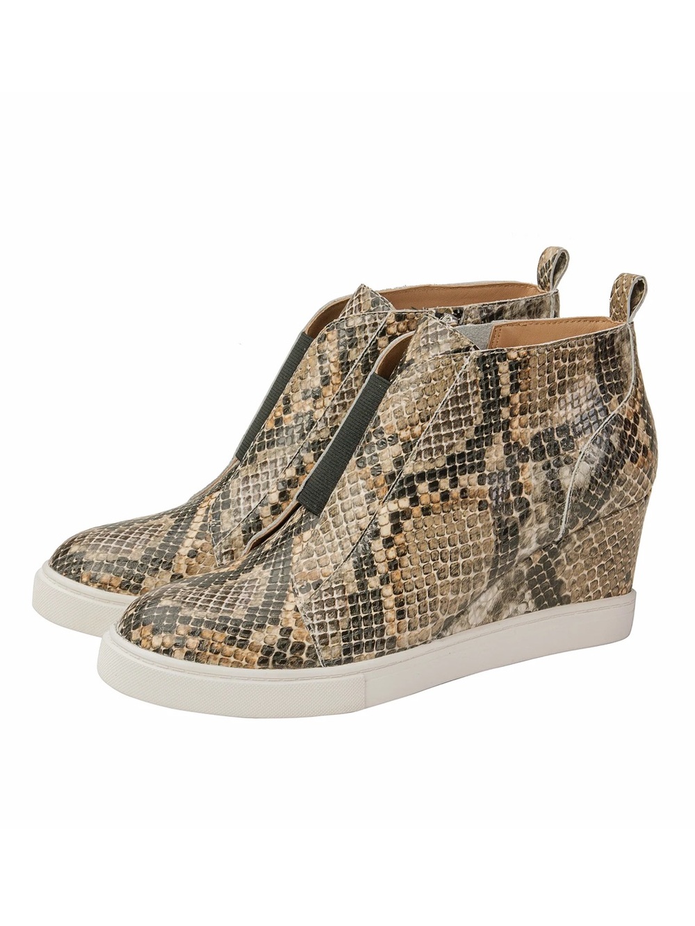 NIB Linea Paolo Snakeprint Felicia Sneaker Wedge